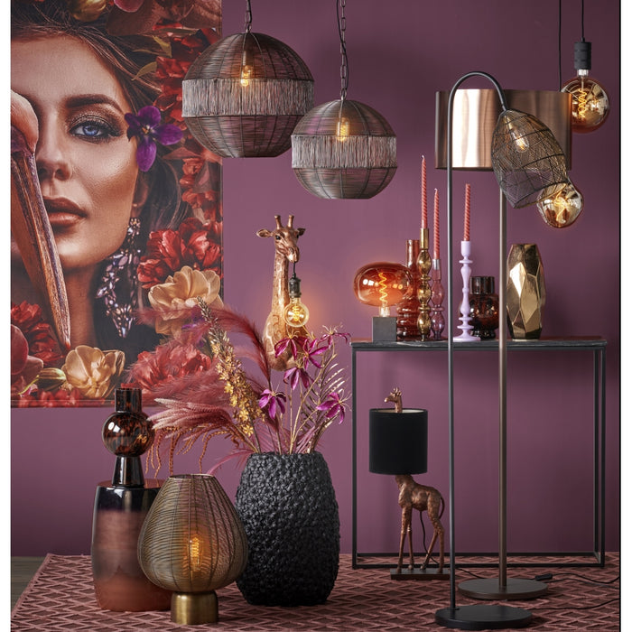 Light & Living Light&living Vaas deco 29,5x18,5x40 cm ALOHA zwart