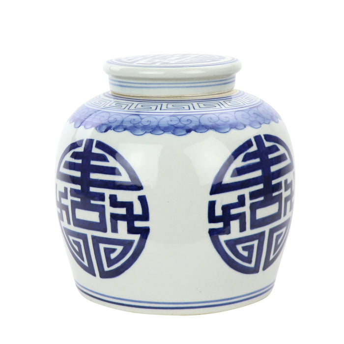 Fine Asianliving Chinese Gemberpot Blauw