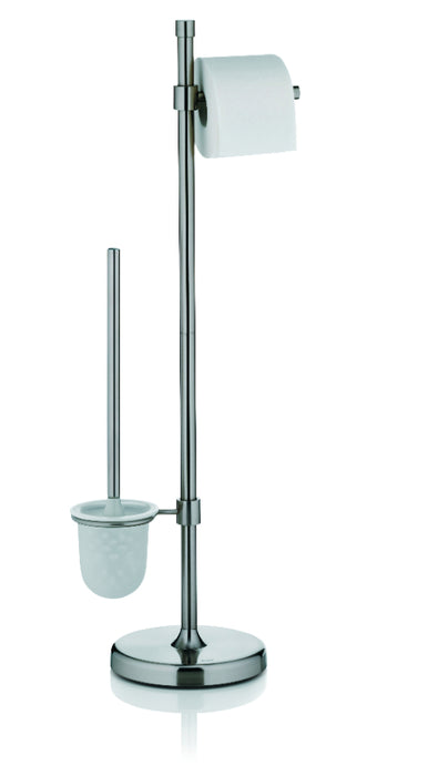 Kela - Wega Toiletrol en wc-bostel Houder - Zilver - Kela