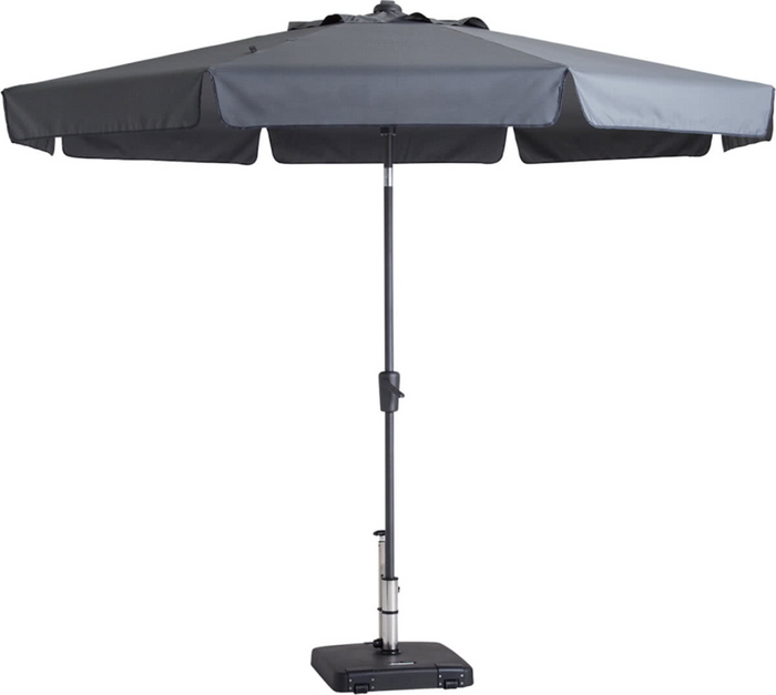 Madison stokparasol Flores luxe grey 300 cm.