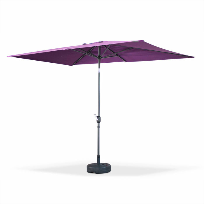 sweeek - Rechthoekige parasol 2x3m met centrale mast