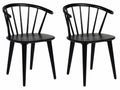 Rowico Carmen Stoel - Set Van 2 - Zwart