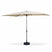 sweeek - Rechthoekige parasol 2x3m met centrale mast