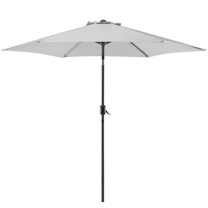 Beliani - VARESE - Parasol - Lichtgrijs - 270 cm - Polyester