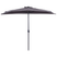 Beliani - GALATI - Halfronde parasol - Grijs - 270 cm - Polyester