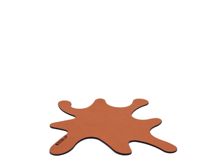 NOOBLU SPLASH onderzetters 15 x 15 cm -  Cognac,  set van 6