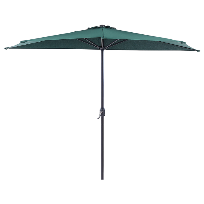 Beliani - GALATI - Halfronde parasol - Groen - 270 cm - Polyester