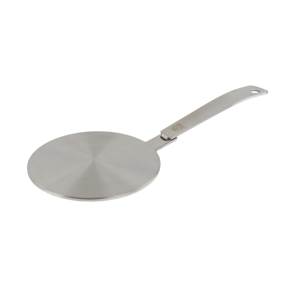 Orange85 Inductie Adapterplaat 14 cm met Afneembare Handgreep RVS