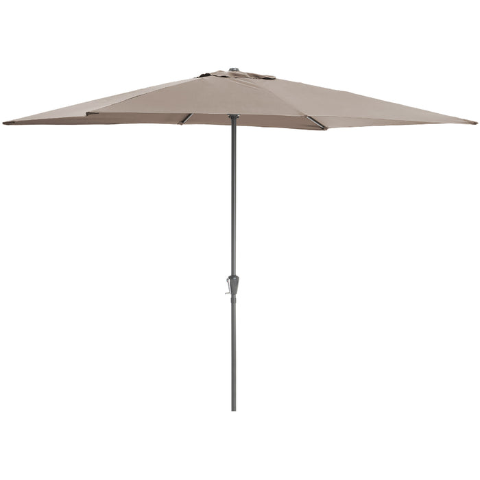 Staande Parasol in aluminium - Stokparasol van 200x300 cm - taupe