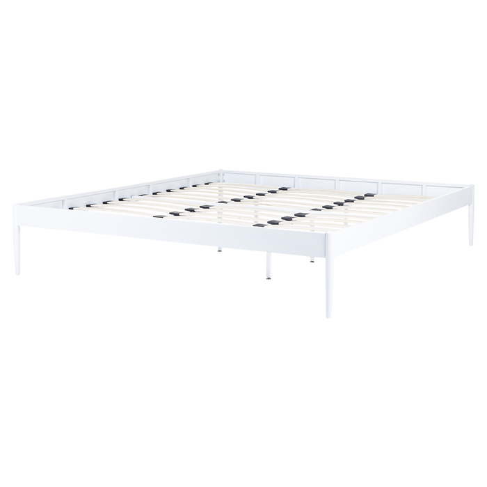 Beliani - VAURS - Tweepersoonsbed - Wit - 180 x 200 cm - Staal
