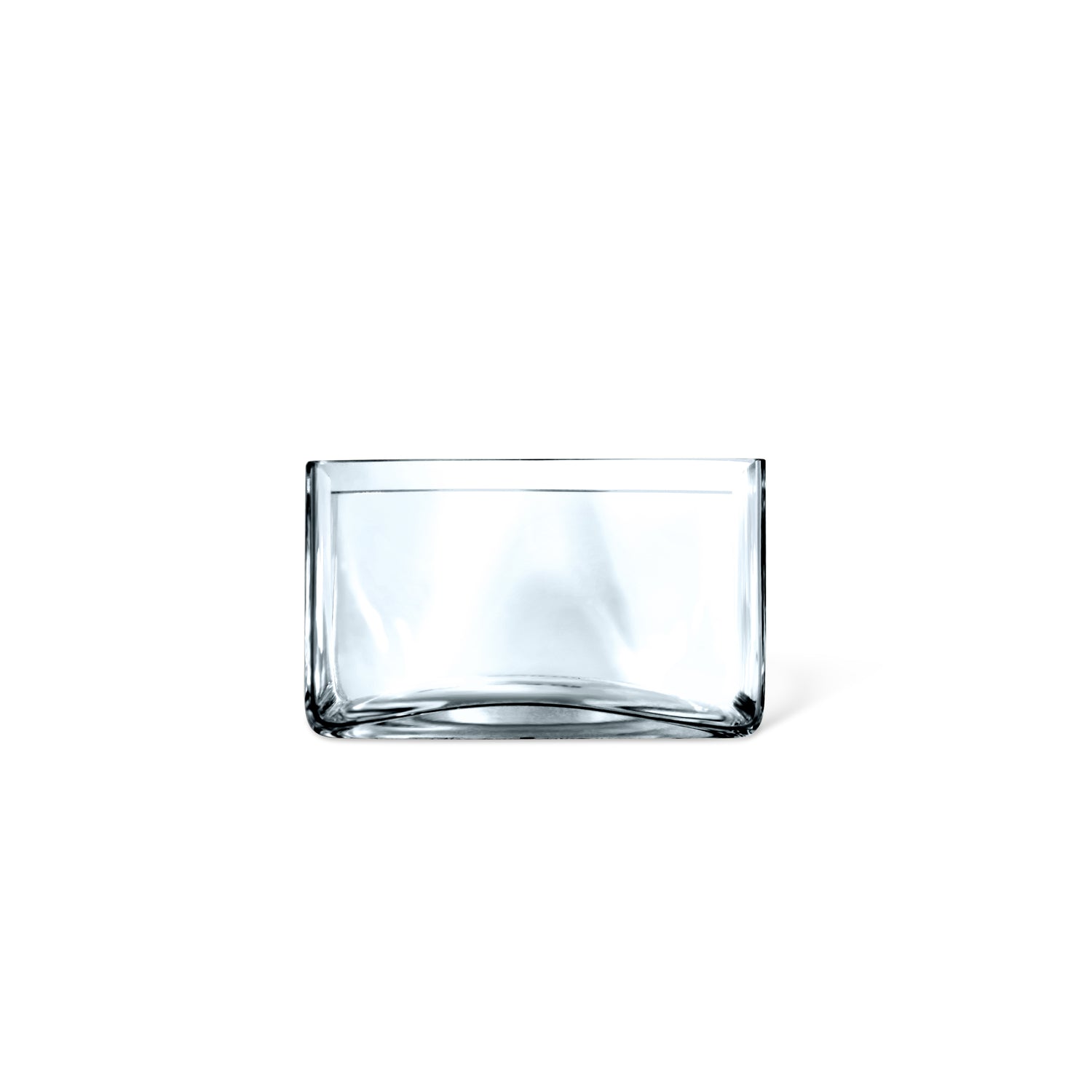 Bonny glazen bakje|kom vierkant 14.0cm mondgeblazen