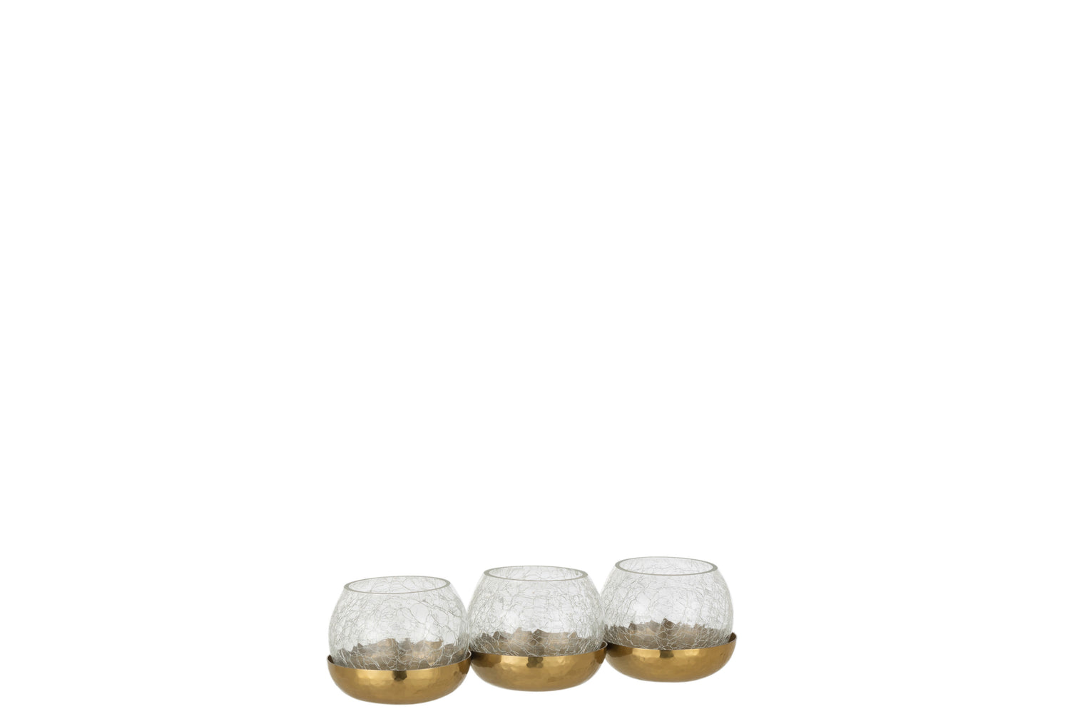 J-Line Theelichthouder 3 Bol Goud