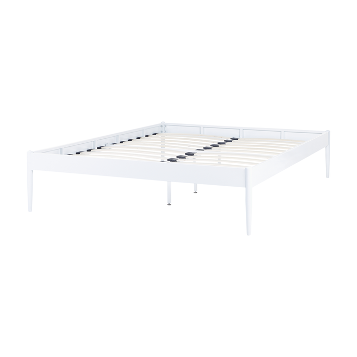 Beliani - VAURS - Tweepersoonsbed - Wit - 140 x 200 cm - Staal