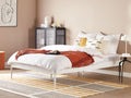 Beliani - VAURS - Tweepersoonsbed - Wit - 160 x 200 cm - Staal