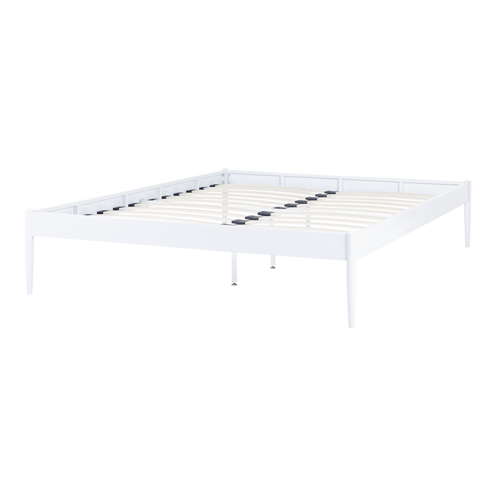 Beliani - VAURS - Tweepersoonsbed - Wit - 160 x 200 cm - Staal
