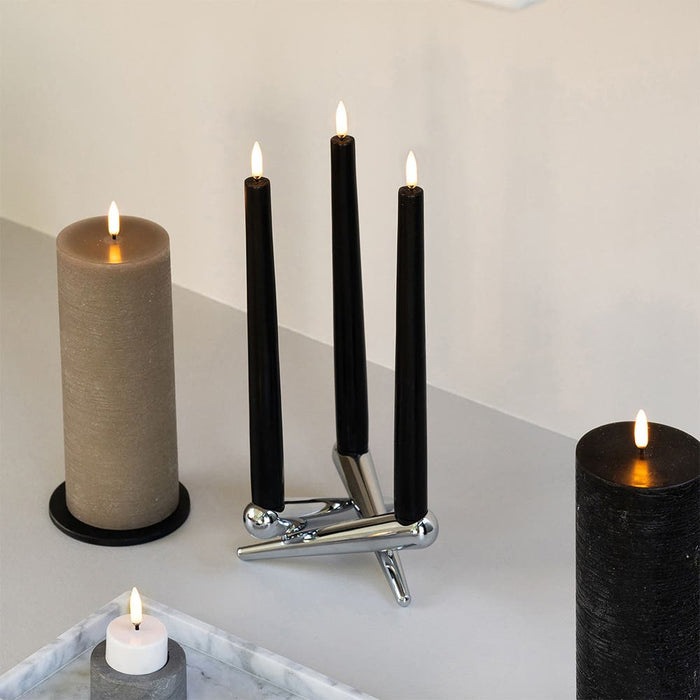 Uyuni Led Tafelkaars Zwart - 25cm - Set van 2