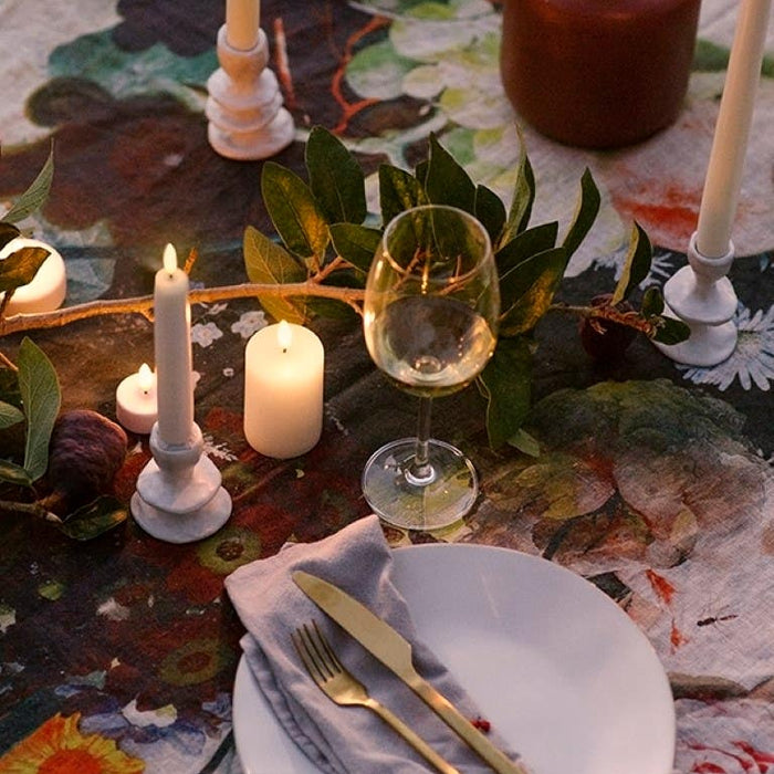 Uyuni Led Rustieke Kaars Ivory- 15CM