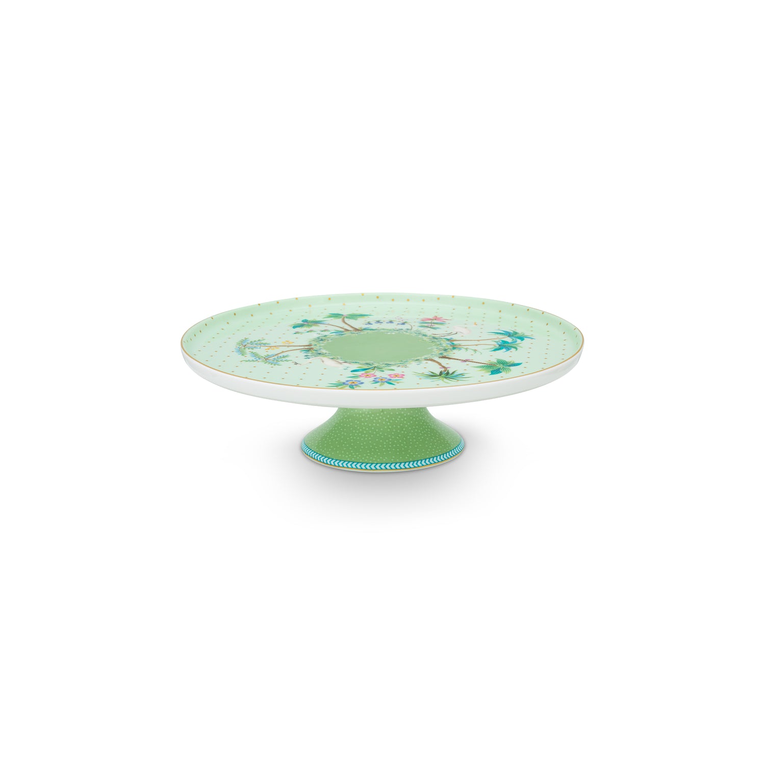 Pip Studio Taartplateau - Goud en Groen - Jolie - 21cm