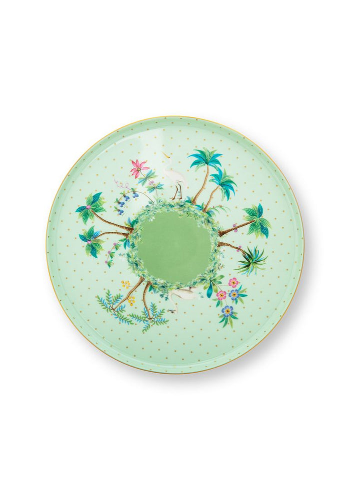Pip Studio Taartplateau - Goud en Groen - Jolie - 21cm