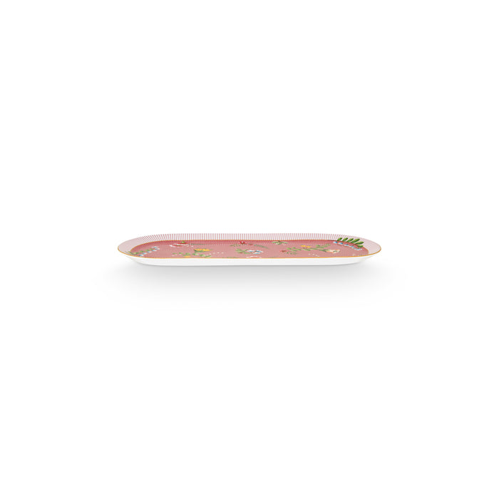 Pip Studio Taartplateau - Roze - La Majorelle - 33.3x15.5cm