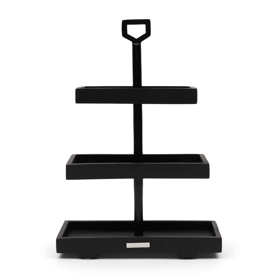 Riviera Maison Etagère Boragen Zwart - 3 Laags