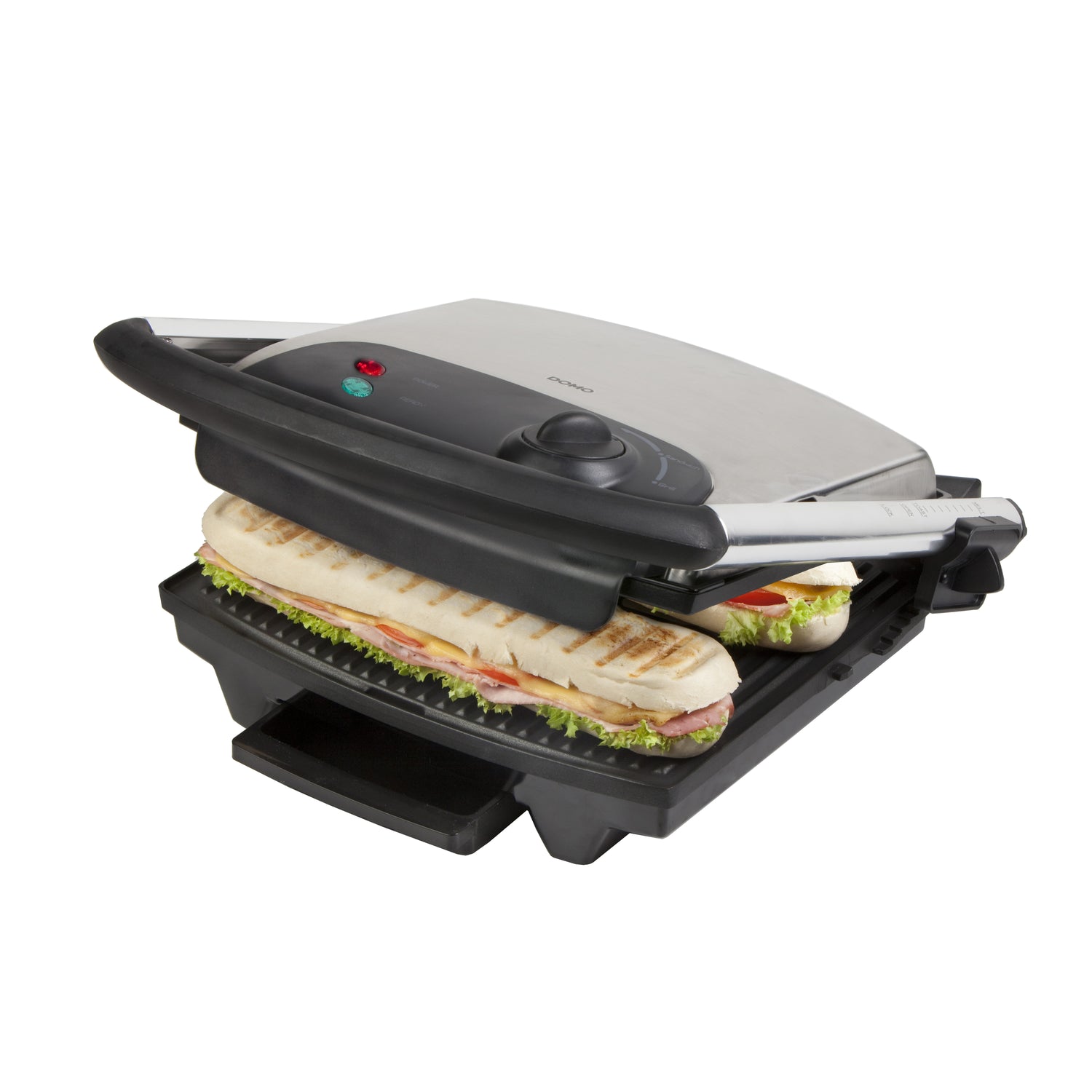 Domo DO9036G - Contactgrill - Paninigrill - 2000W - RVS