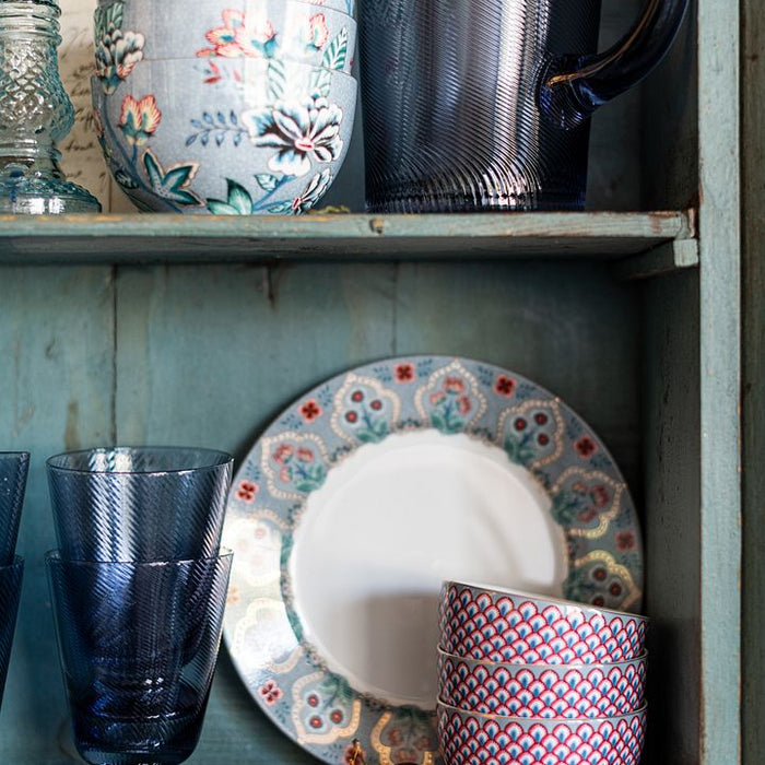 Pip Studio Klein Taartplateau - Lichtblauw - Flower Festival - 21cm