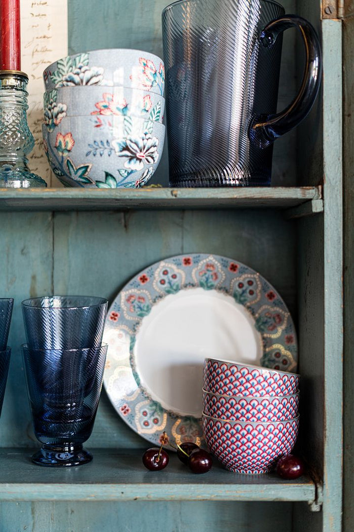 Pip Studio Klein Taartplateau - Lichtblauw - Flower Festival - 21cm