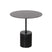 Furnified - Bijzettafel met marmeren voet - Ines - Zwart - Ø40|H45cm -