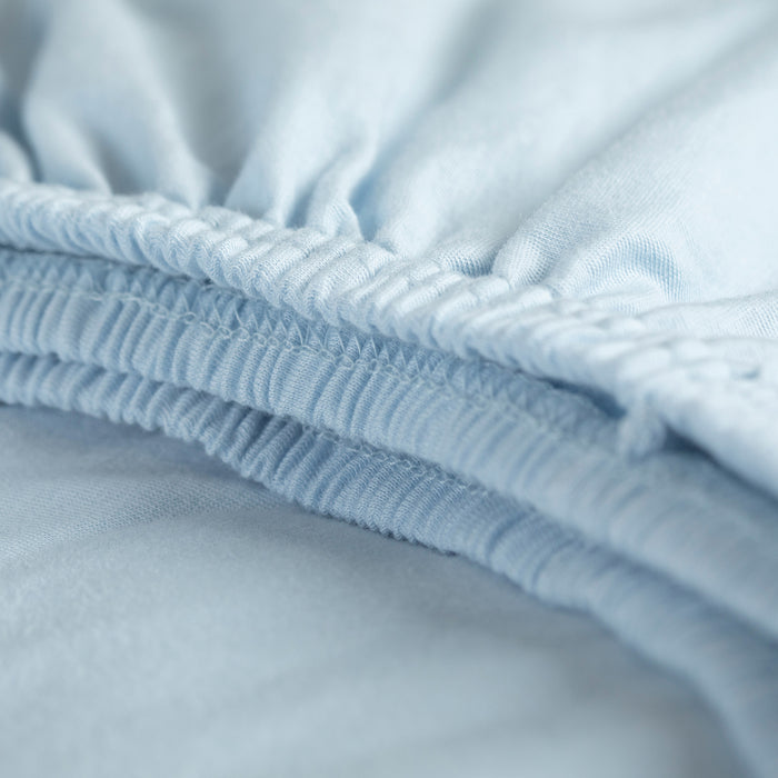 Cinderella - Hoeslaken (tot 25 cm) - Jersey -  90x200 cm - Soft Blue