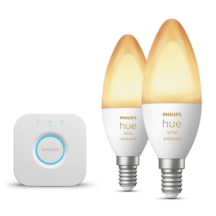 Philips Hue Starterspakket White Ambiance Kaarslamp E14