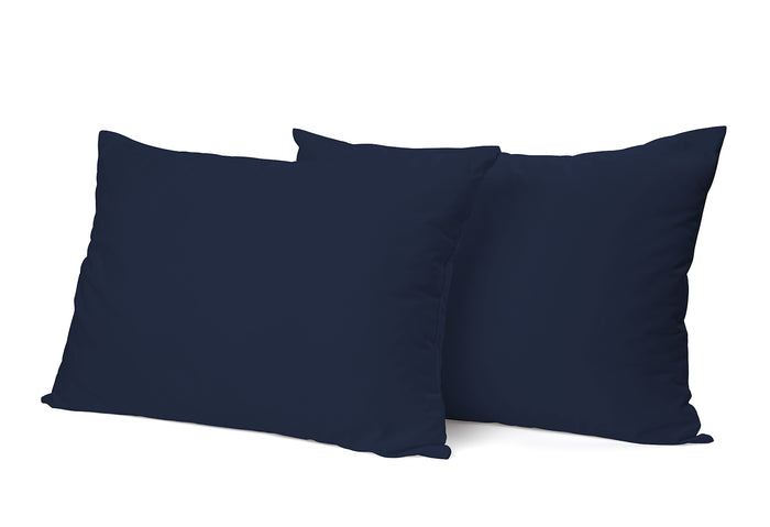 Elegance Kussensloop Hotelsluiting Percal Katoen donker blauw