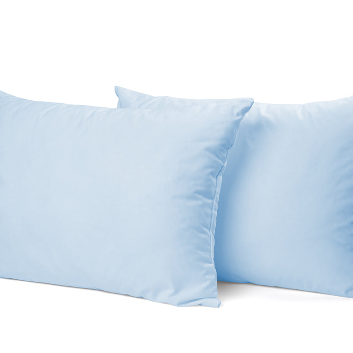 Elegance Kussensloop Hotelsluiting Percal Katoen licht blauw