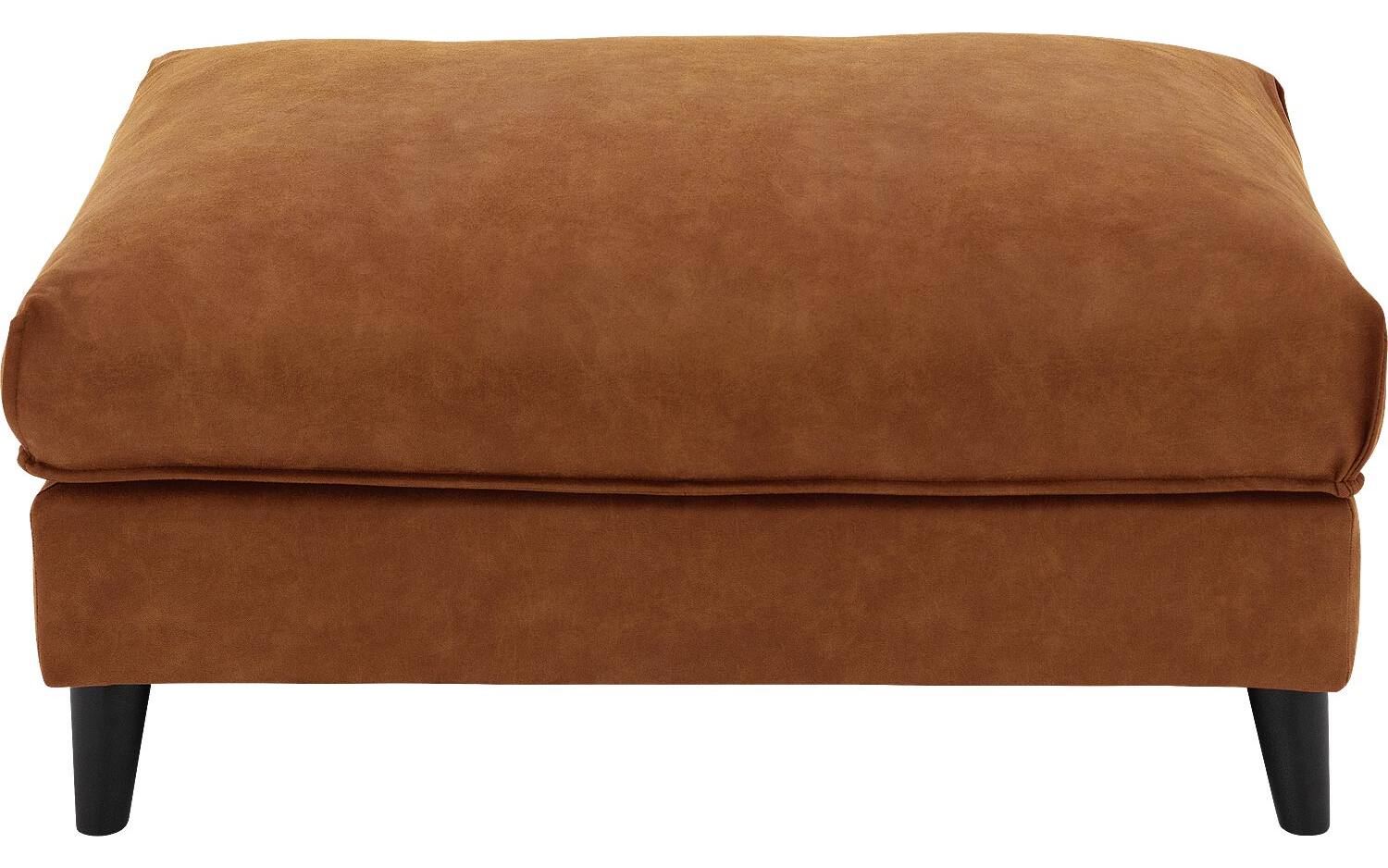 Goossens Hocker Jonas in microleer, cognac