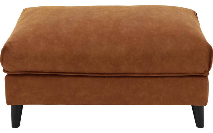 Goossens Hocker Jonas in microleer, cognac