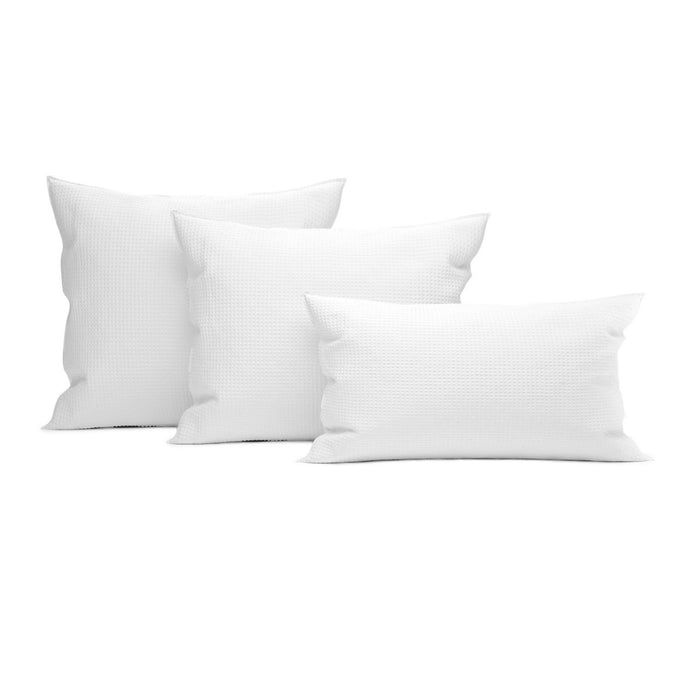 Heckett & Lane Wafel Kussensloop Katoen white