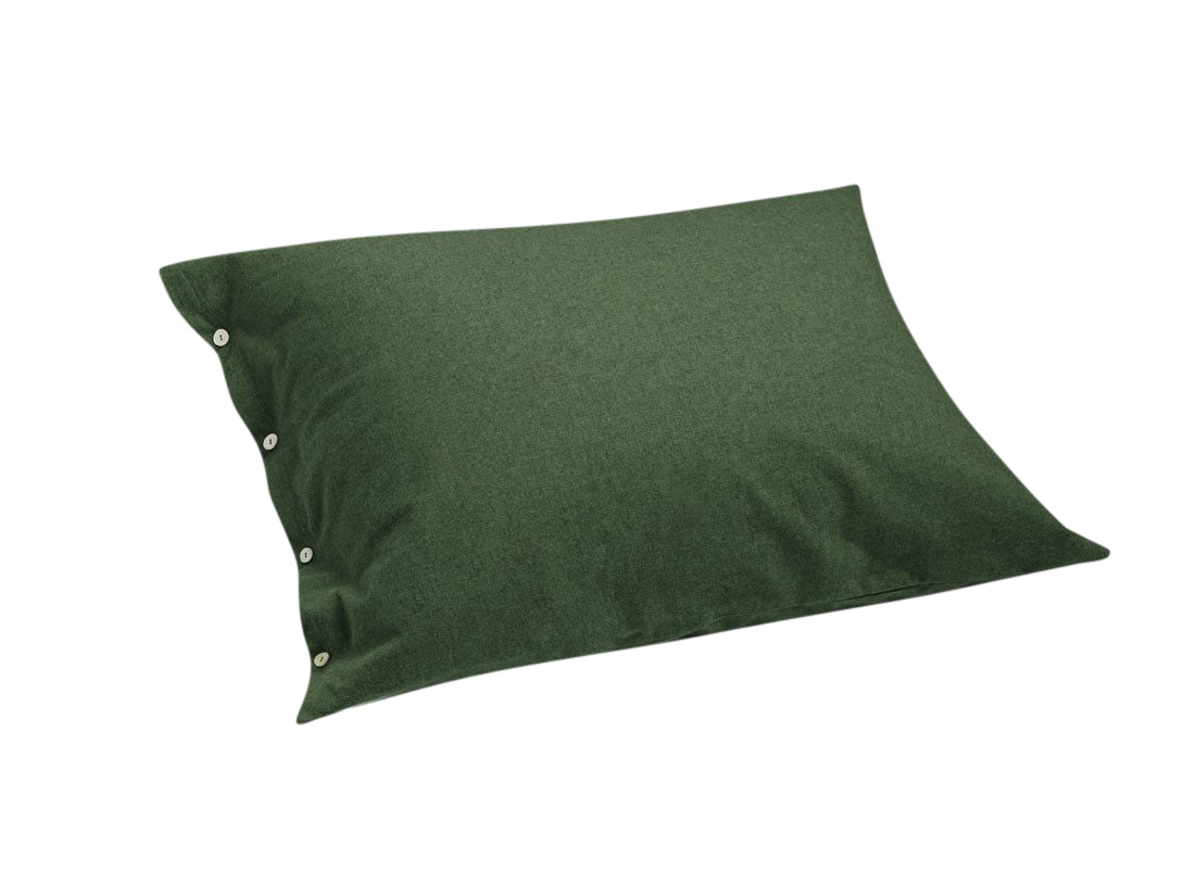 Yumeko kussensloop velvet flanel moss green 50x60