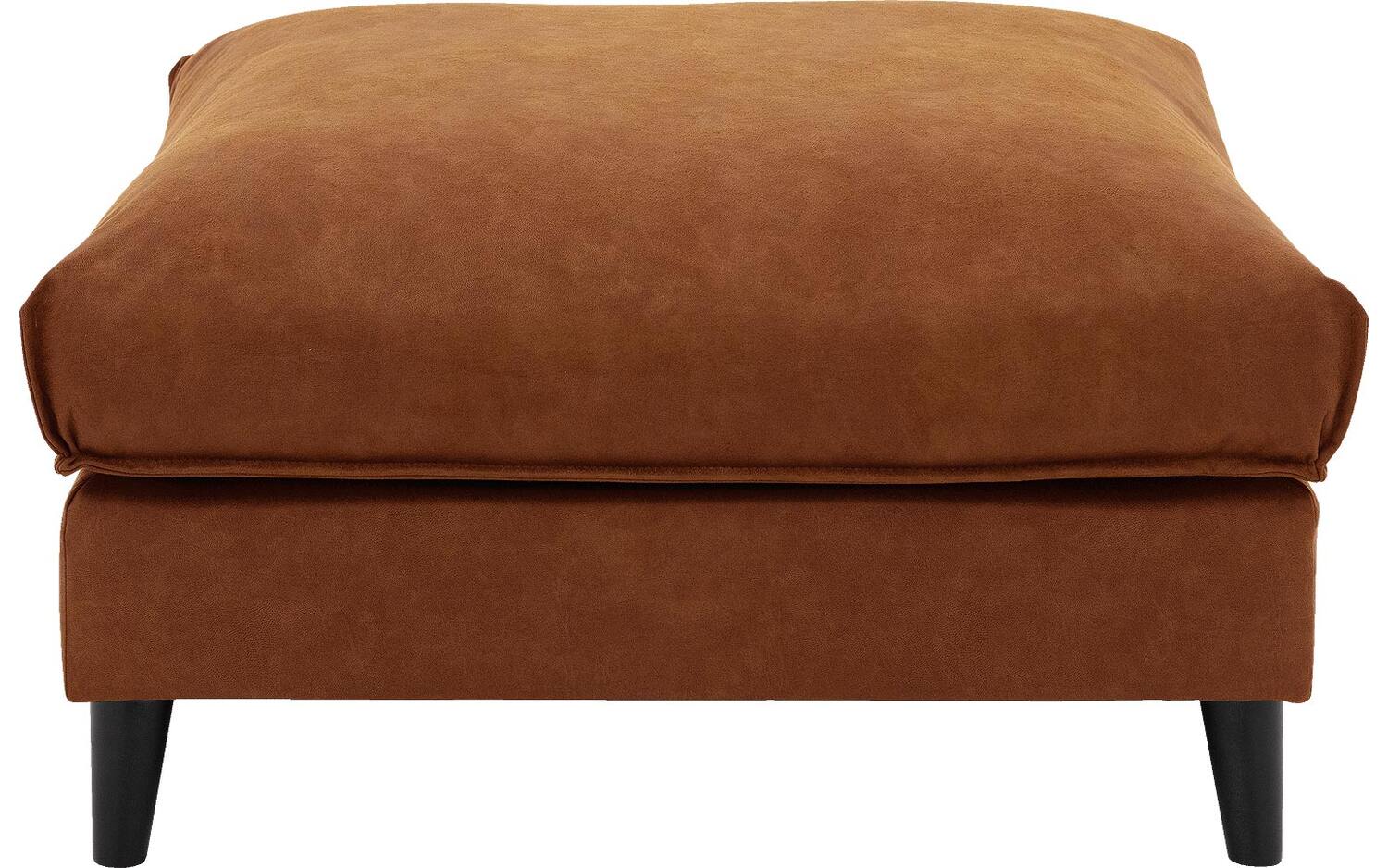 Goossens Hocker Jonas in microleer, cognac