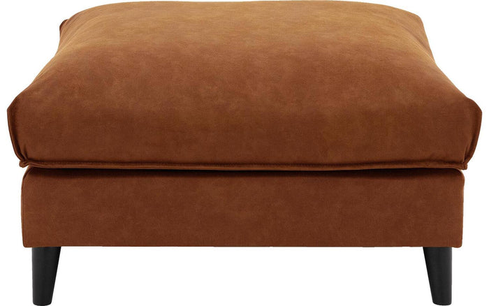 Goossens Hocker Jonas in microleer, cognac