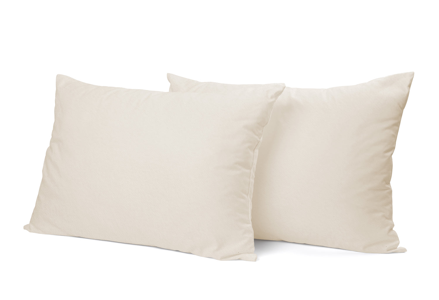 Eleganzzz Kussensloop Hotelsluiting flanel ivoor