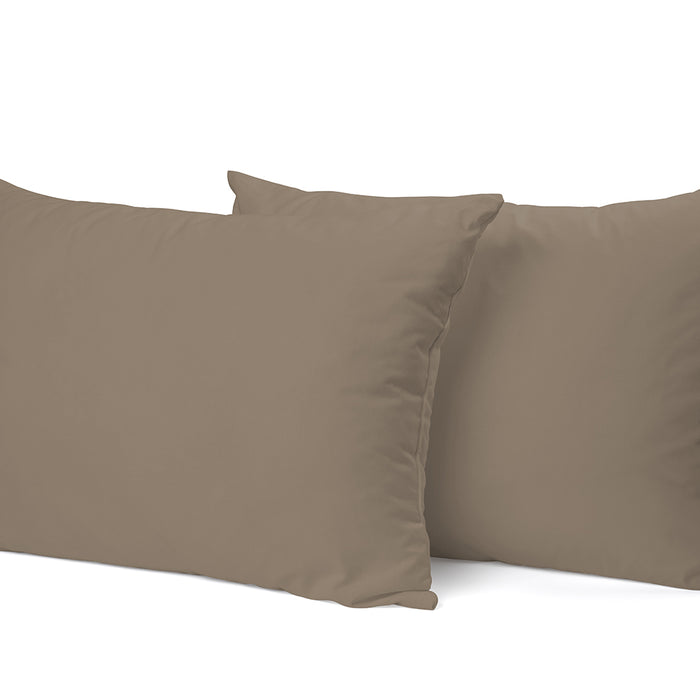 Elegance Kussensloop Hotelsluiting Percal Katoen zand