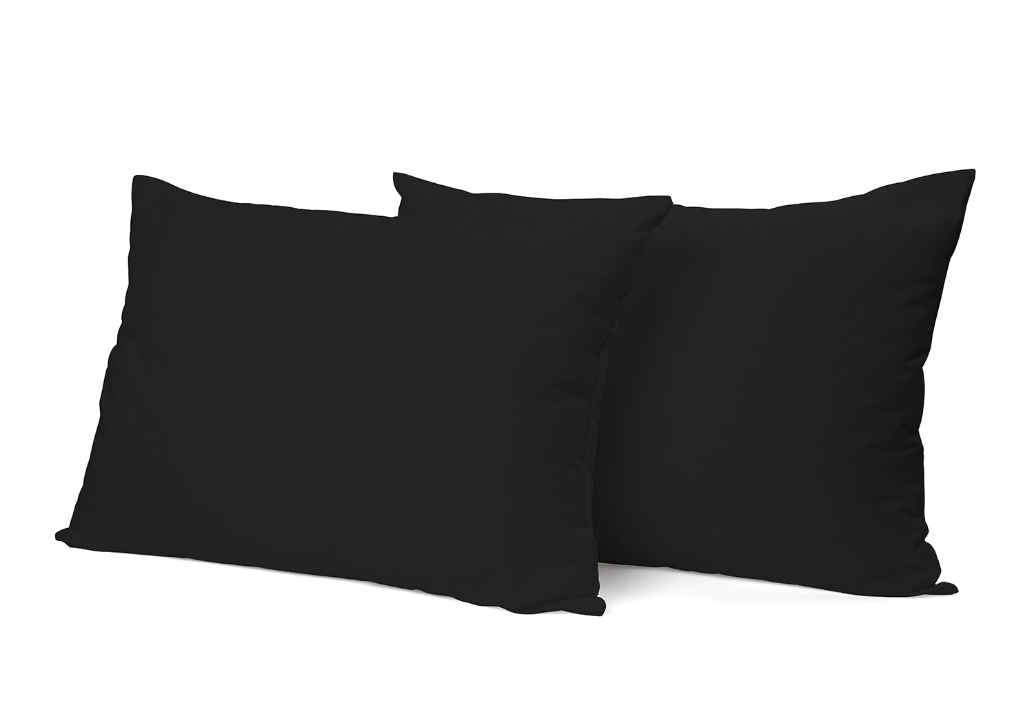 Elegance Kussensloop Hotelsluiting Percal Katoen zwart