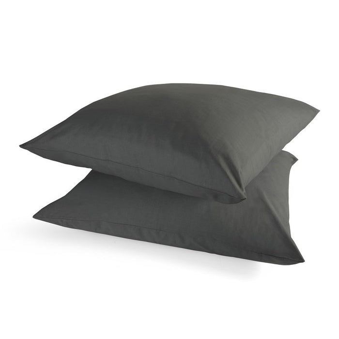 Dindi Home - Kussensloop Plain Beauty - 2x 60x70 - Zwart