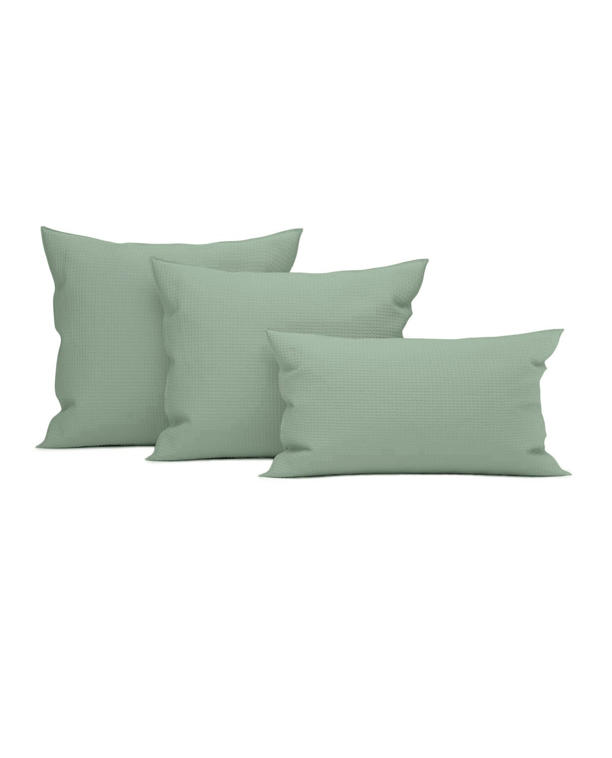 Heckett & Lane Wafel Kussensloop Katoen granite green