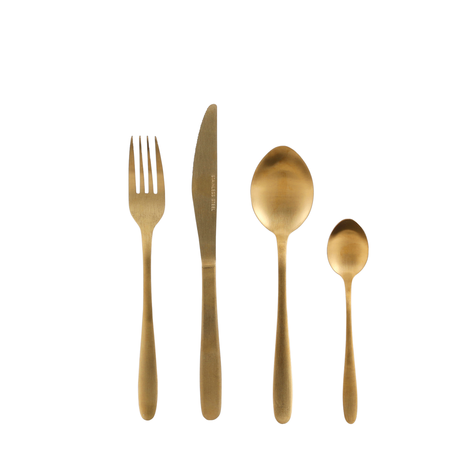 Mica Decorations Bestekset 4 Persoons - 16 delig - Goud