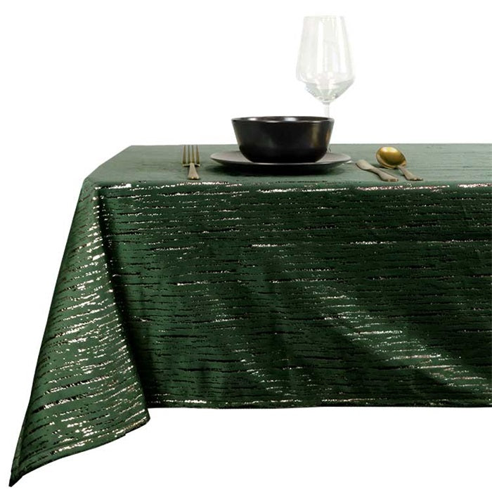 D- Unique Living | Tafelkleed Bobby 150x250cm dark green