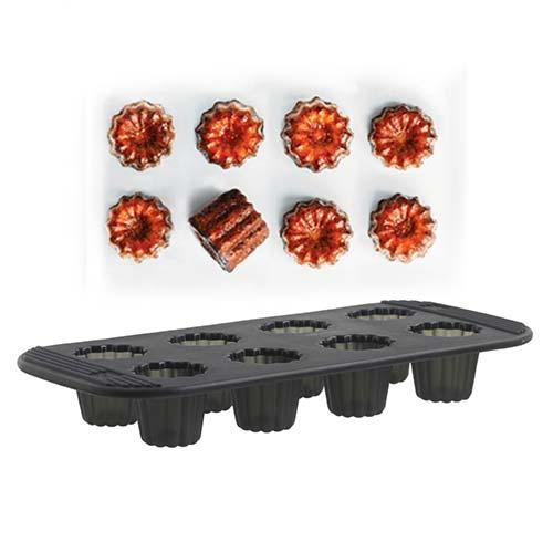 Siliconen bakvorm, 8 canalé cakejes - Mastrad