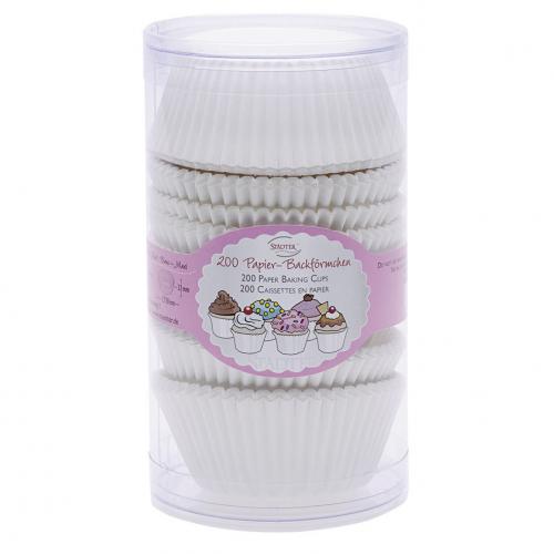 Städter - Papieren cupcake vormpjes - wit - set van 200 - Städter