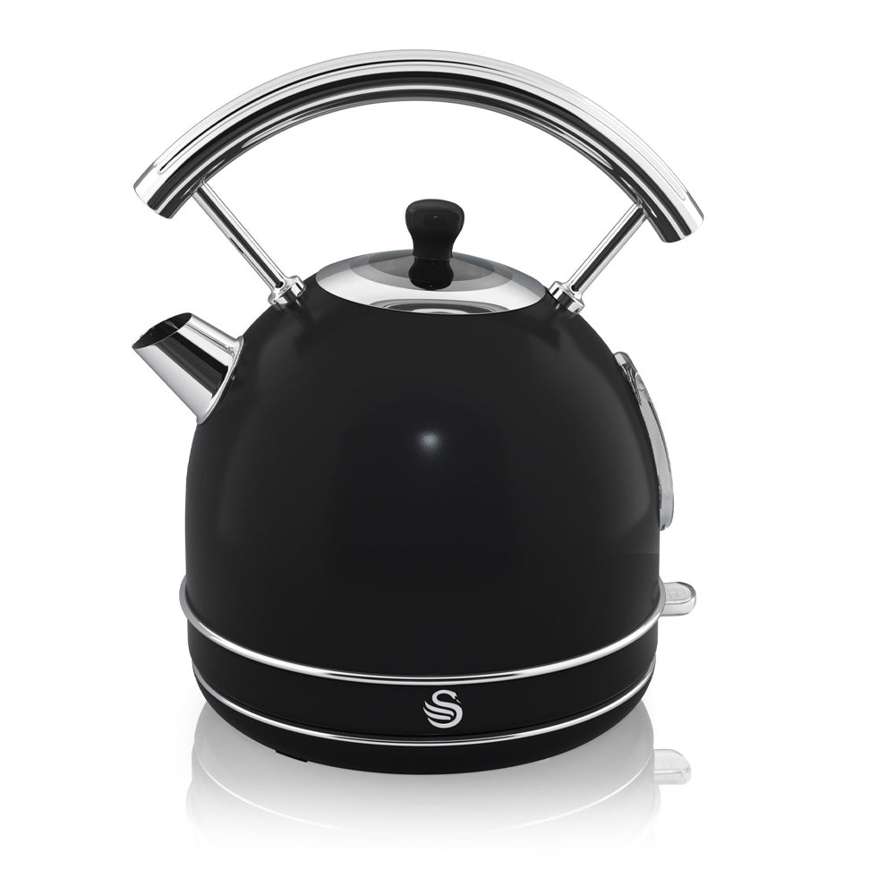 Swan Retro Waterkoker 1.8 Liter Zwart