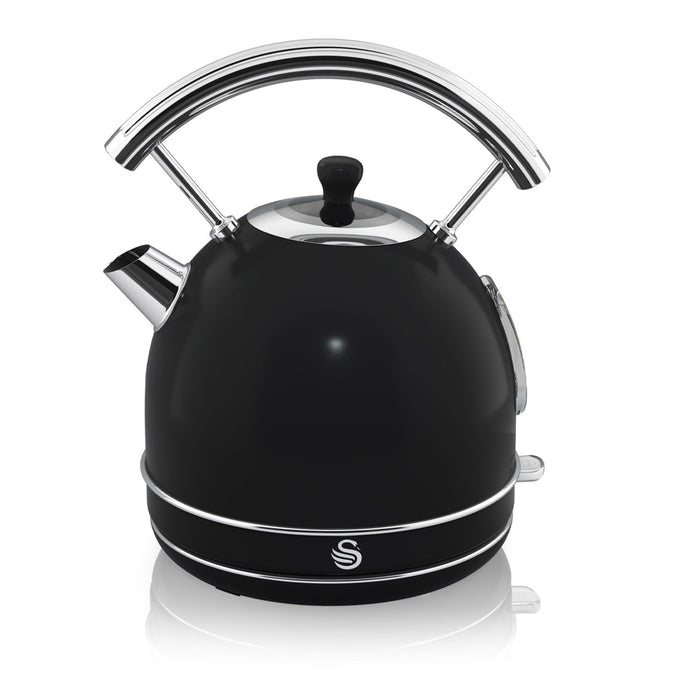 Swan Retro Waterkoker 1.8 Liter Zwart